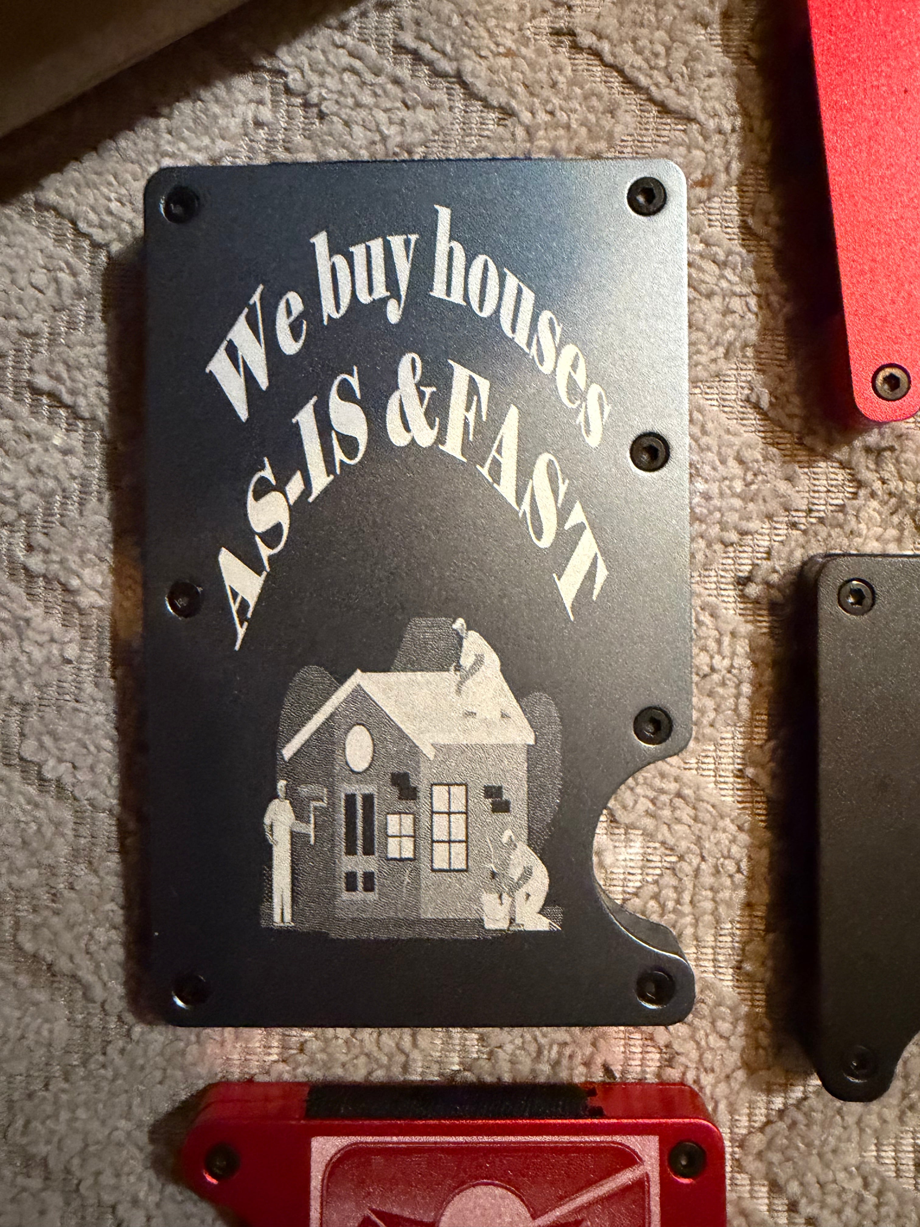 Engraved Metal Wallet — RFID Aluminum Cardholder