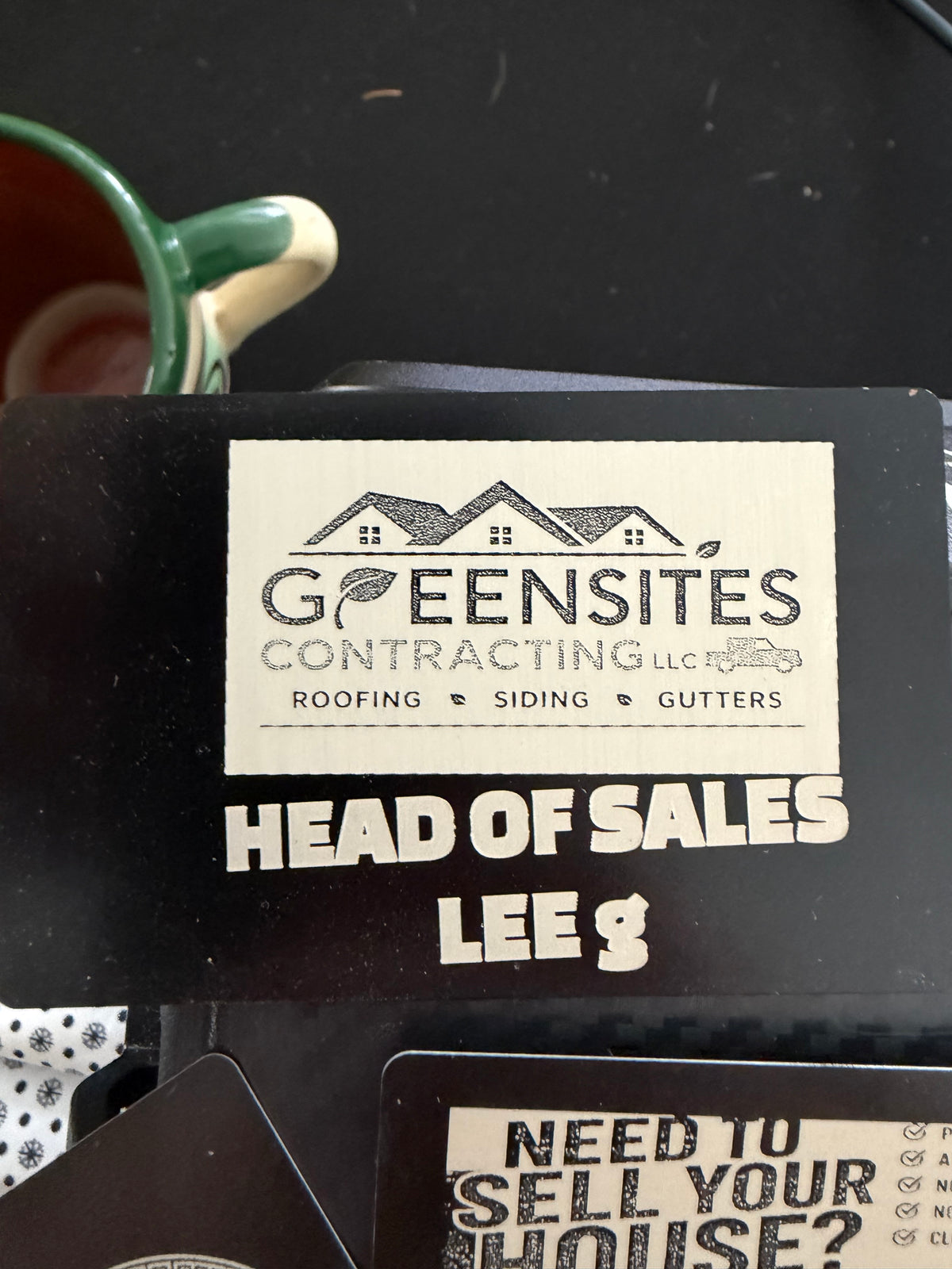 Engraved Metal Business Cards — Anodized Aluminum and Steel