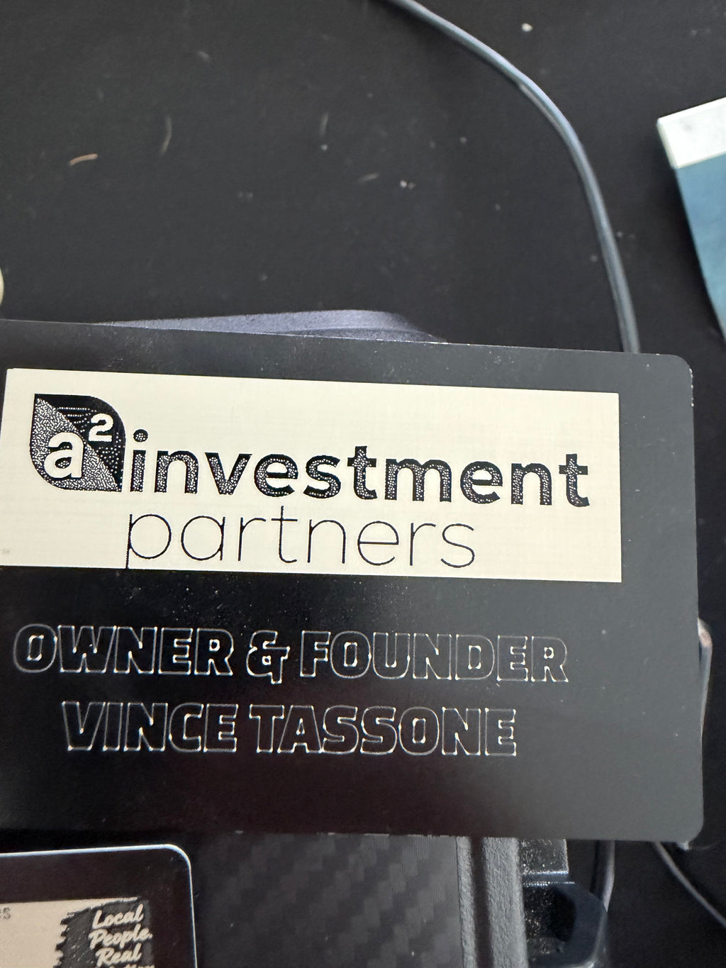 Engraved Metal Business Cards — Anodized Aluminum and Steel