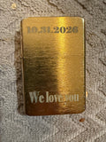 Custom Engraved Zippo Lighter — Wedding Date & Message