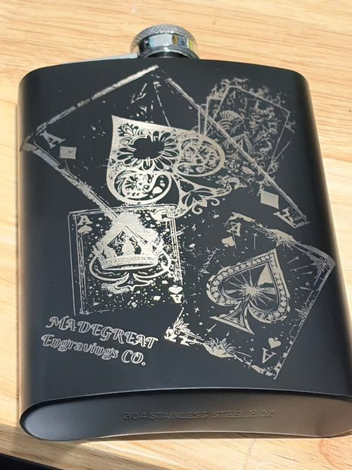 Custom Engraved Flask — Personalized Groomsmen, Wedding & Gift - Made great engravings