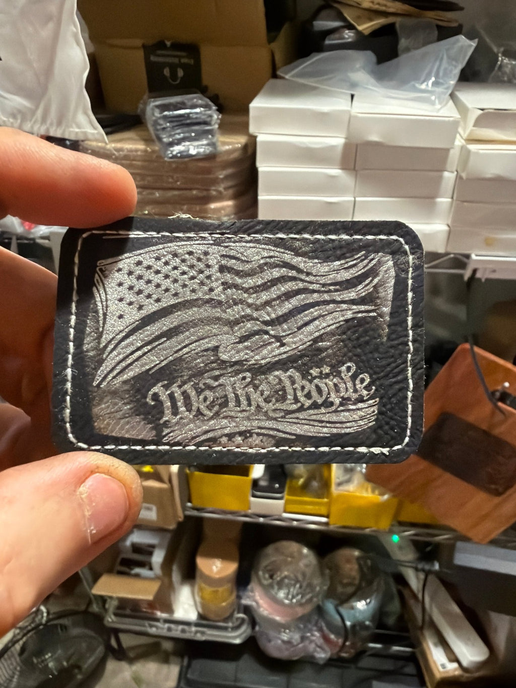 Custom Logo Leather Patches — Laser Engraved for Hats, Jackets & Workwear - Made great engravings