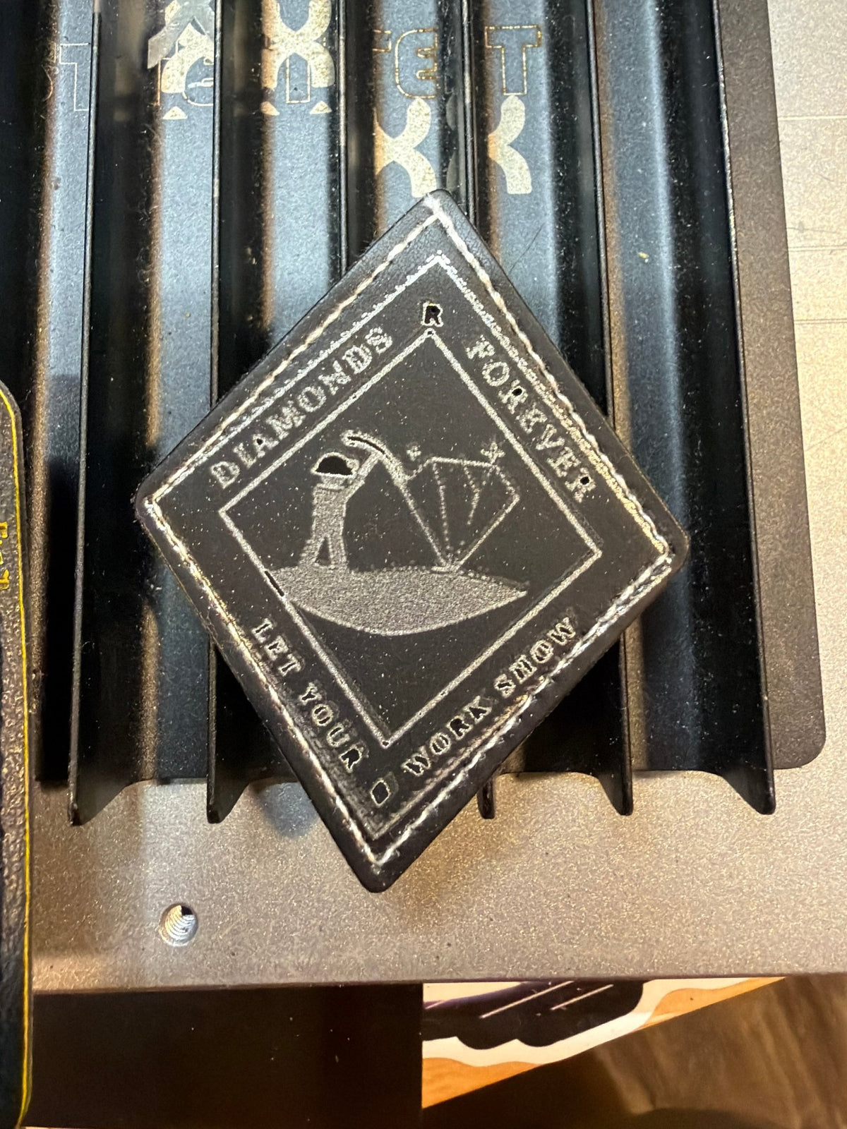 Custom Logo Leather Patches — Laser Engraved for Hats, Jackets & Workwear - Made great engravings