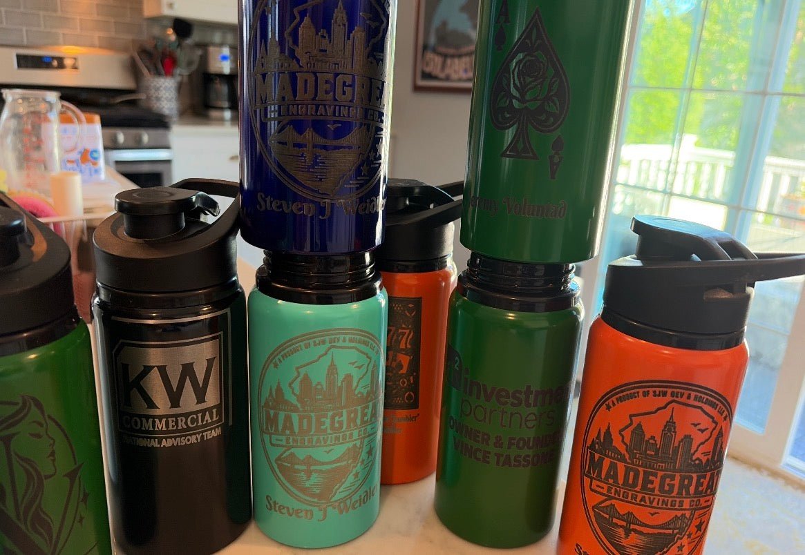 Custom Logo Tumbler — Laser Engraved Stainless Steel Business & Corporate Gift - Made great engravings